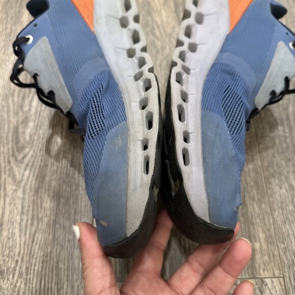 On Cloudstratus Lake Blue Grey Orange Running Shoes Men’s Size 12 main image 7